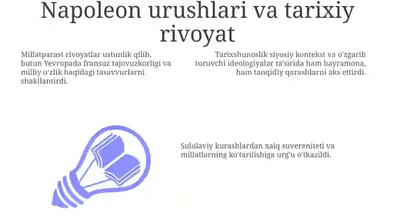 Napoleoning urushlari va tarixiy rivoyat 3