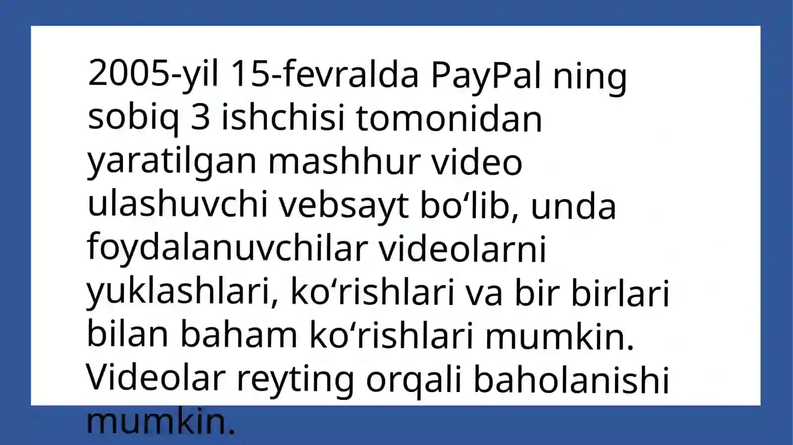 YouTube haqida 3