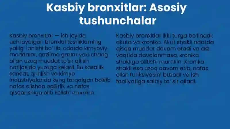 Kasbiy bronxitlar 3