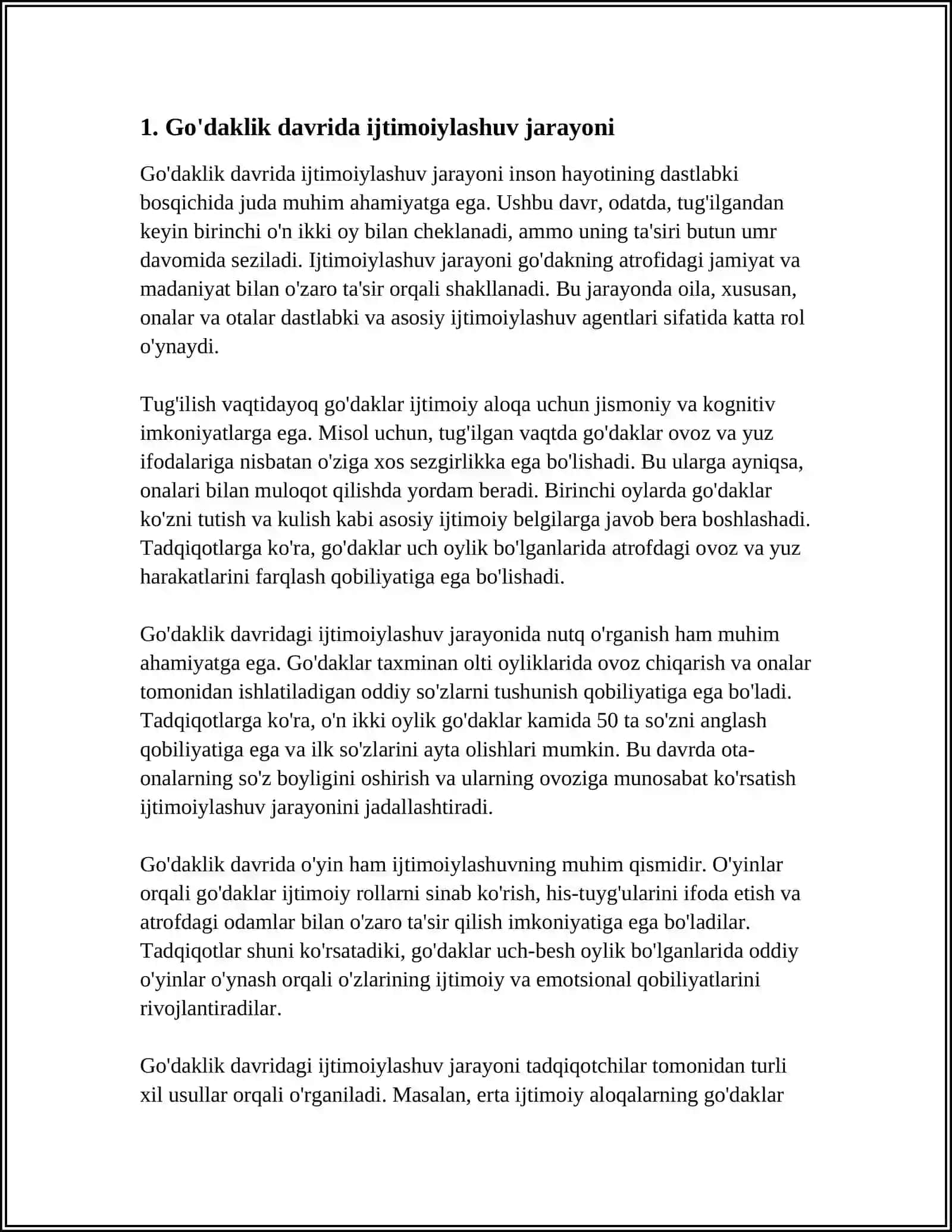 GOʻDAKLIK DAVRIDA IJTIMOIYLASHUVNING OʻZIGA XOSLIGI 3