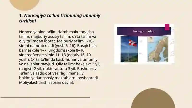 Norvegiya 🇳🇴 Davlatining talim tizimi 3