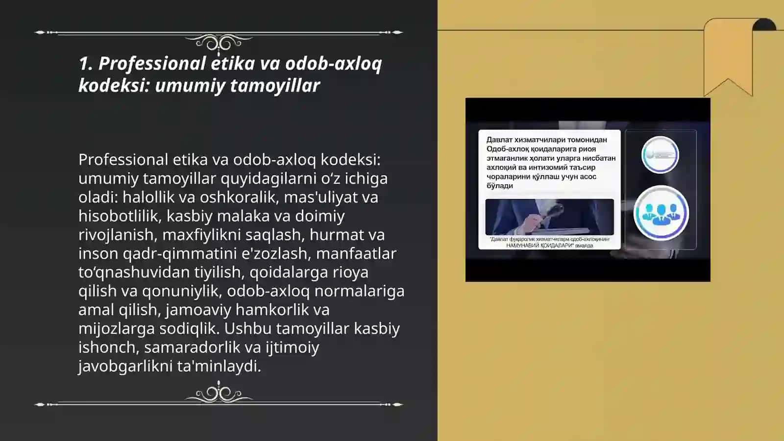 Professional etika va odob axloq kodeksi 3
