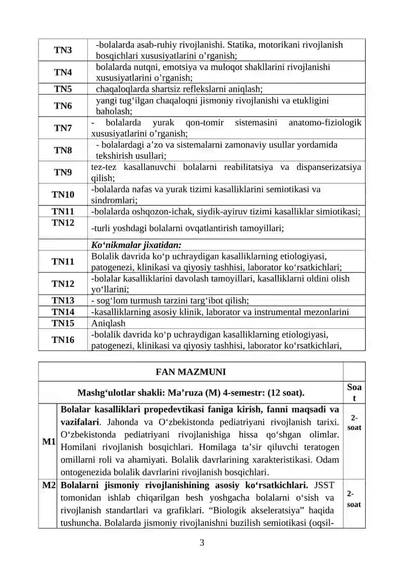 Bolalar kasalliklari propedevtikasi 3