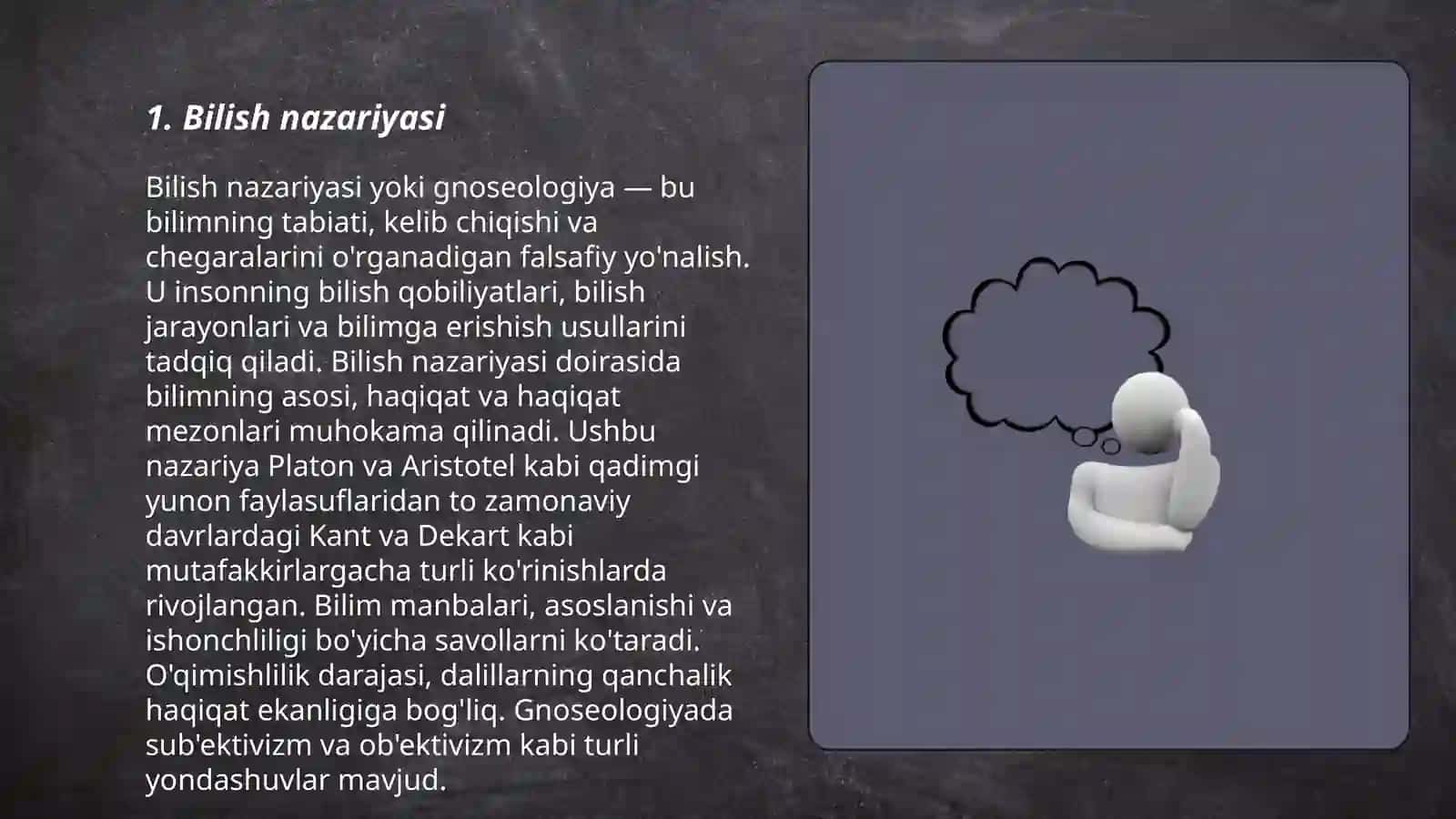 BILISH NiMA falsafa fanidan silayd 3