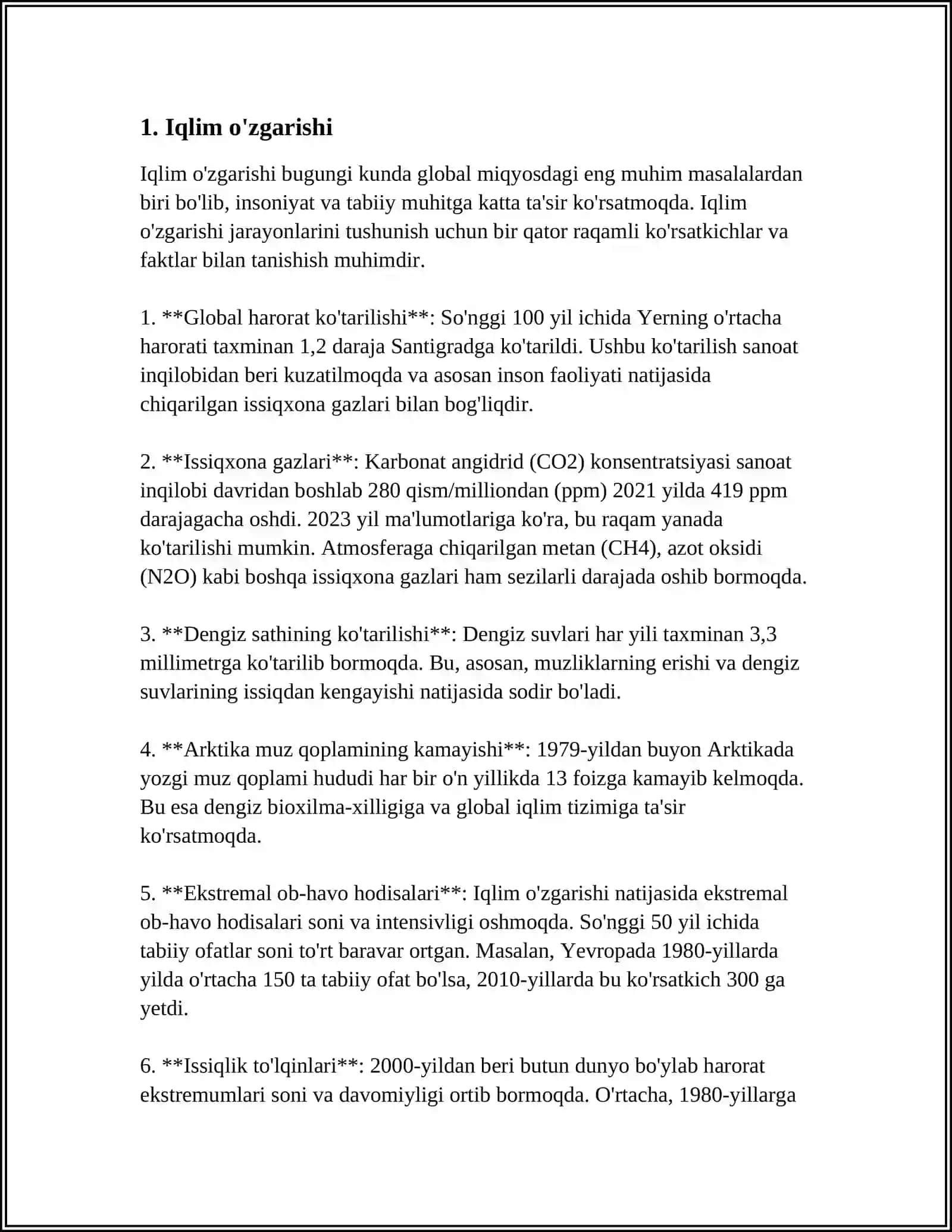DAVRIMIZNING GLOBAL MUAMMOLARI 3