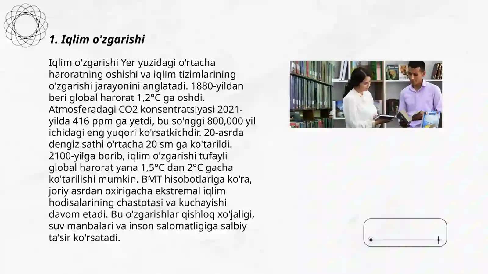 Iqlim o'zgarishi 3