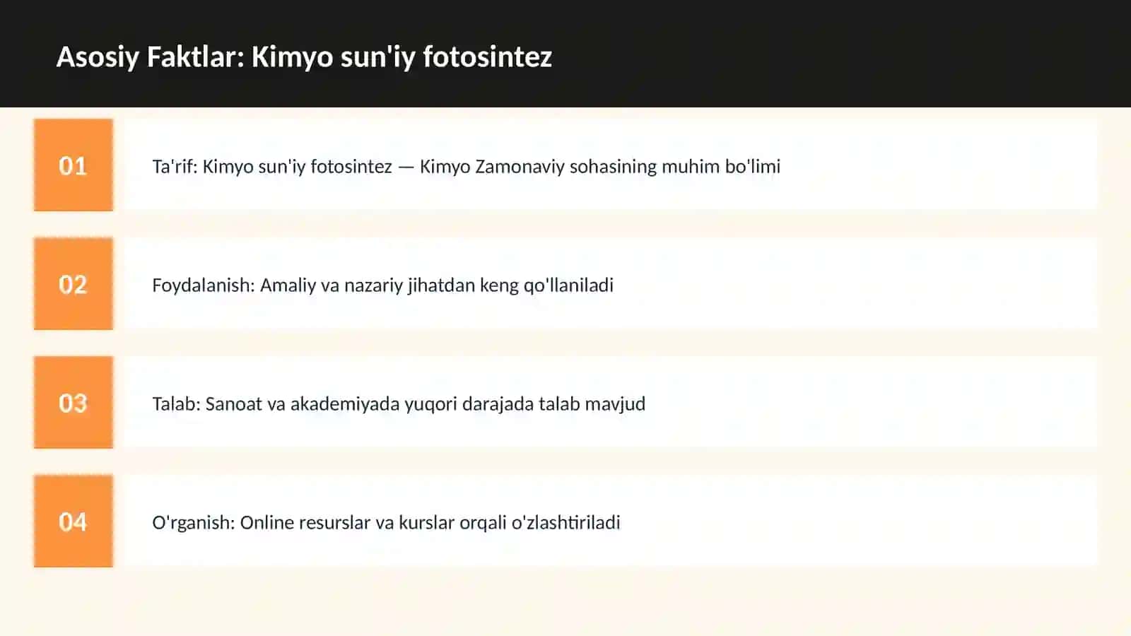 Kimyo sun'iy fotosintez 3