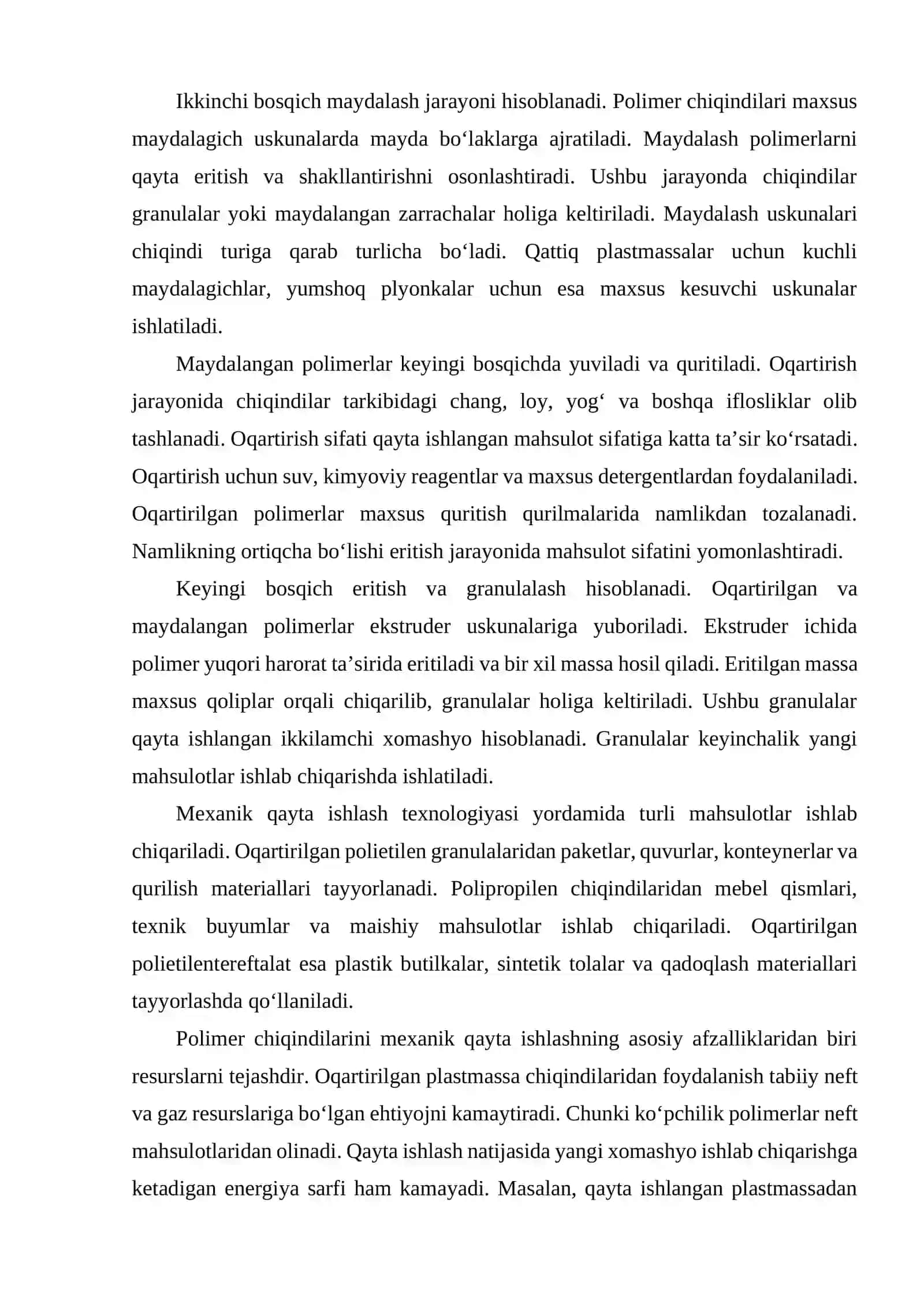 POLIMERLARNI QAYTA ISHLASHNING ASOSIY USULLARI 3