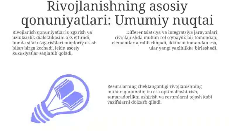 Rivojlanishning asosiy qonunlari 3