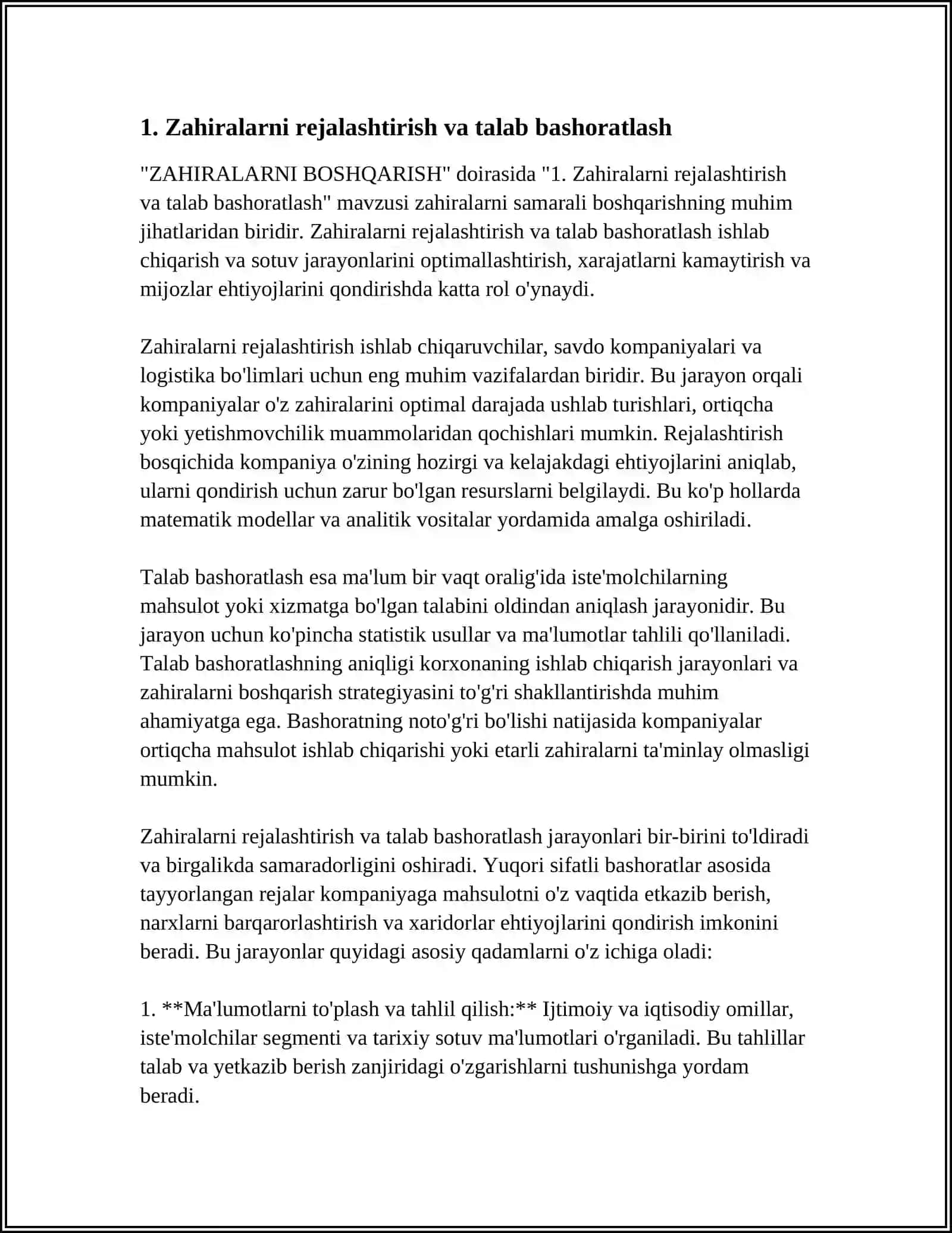ZAHIRALARNI BOSHQARISH 3