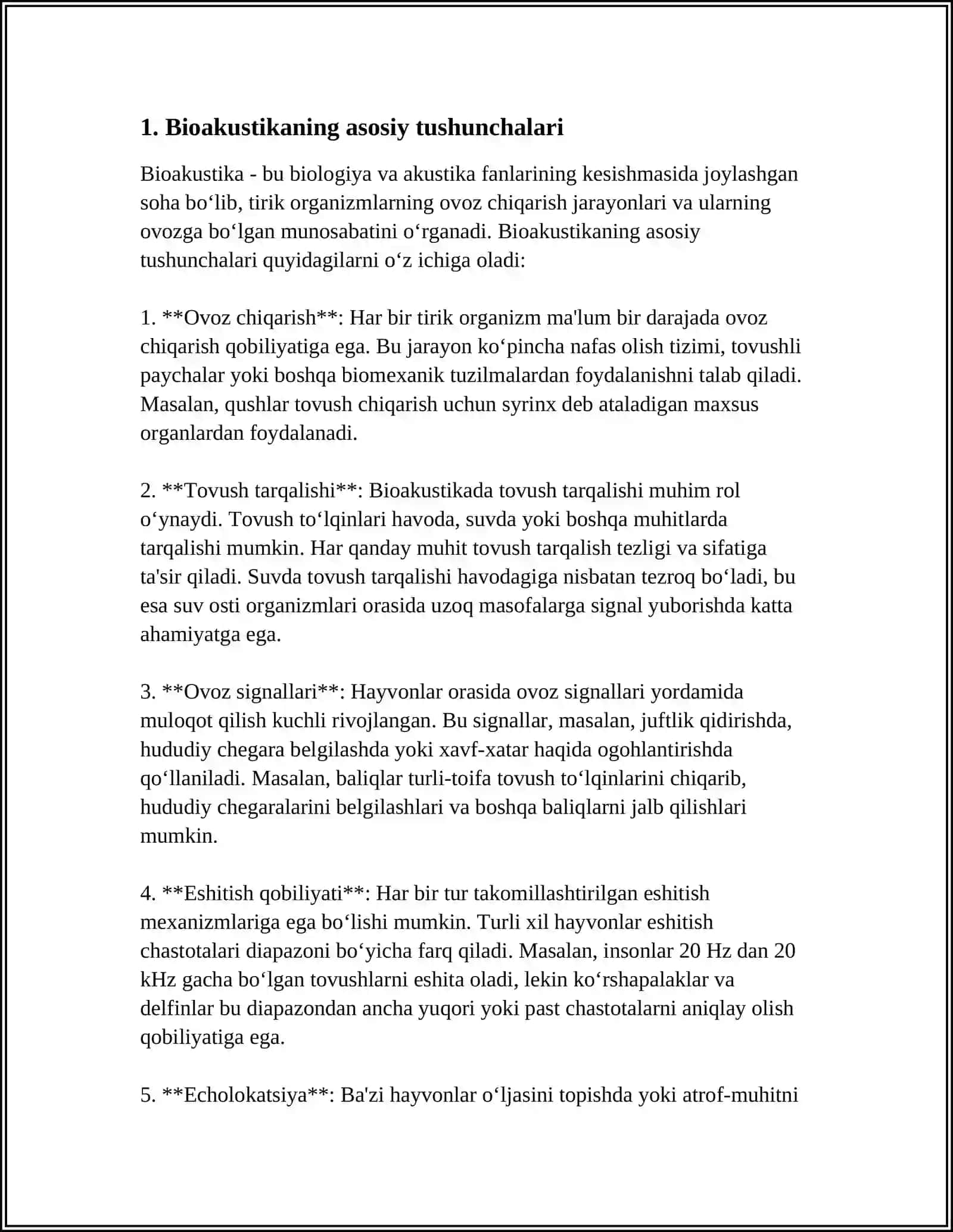 BIOAKUSTIKA ASOSLARI 3