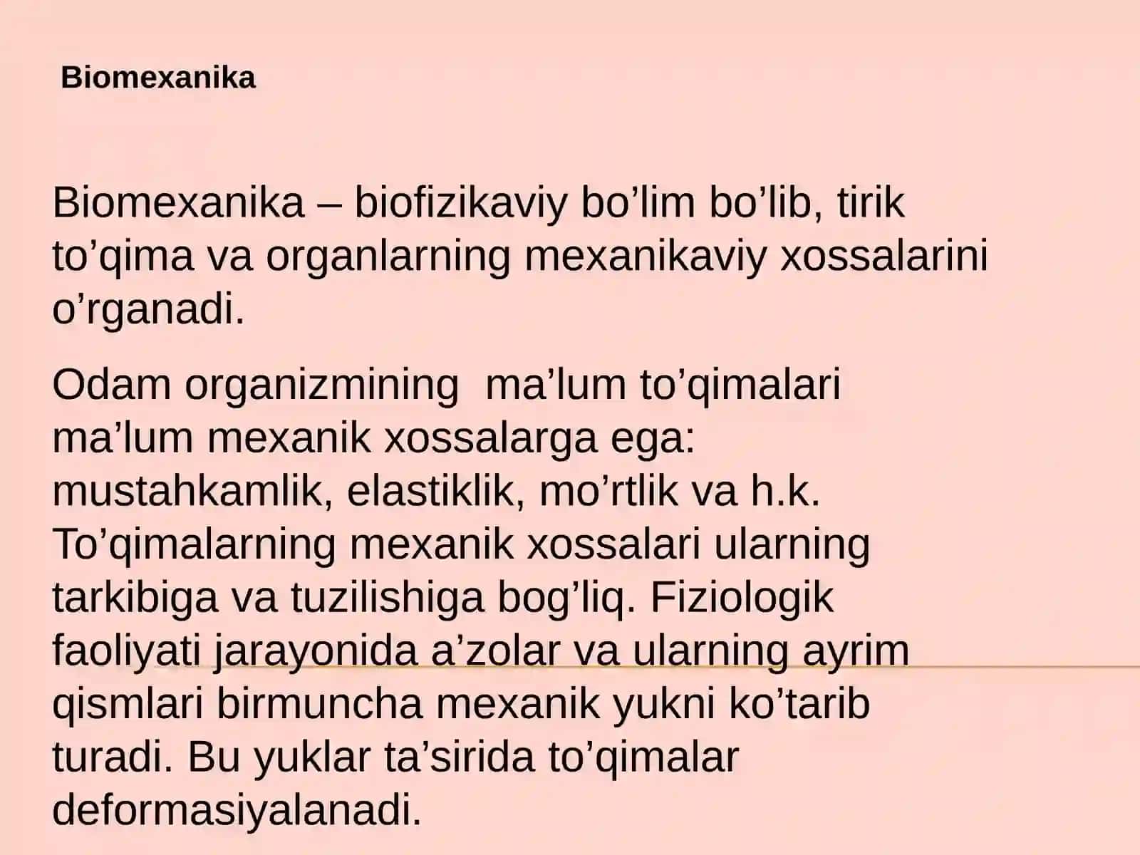 Biomexanika 3