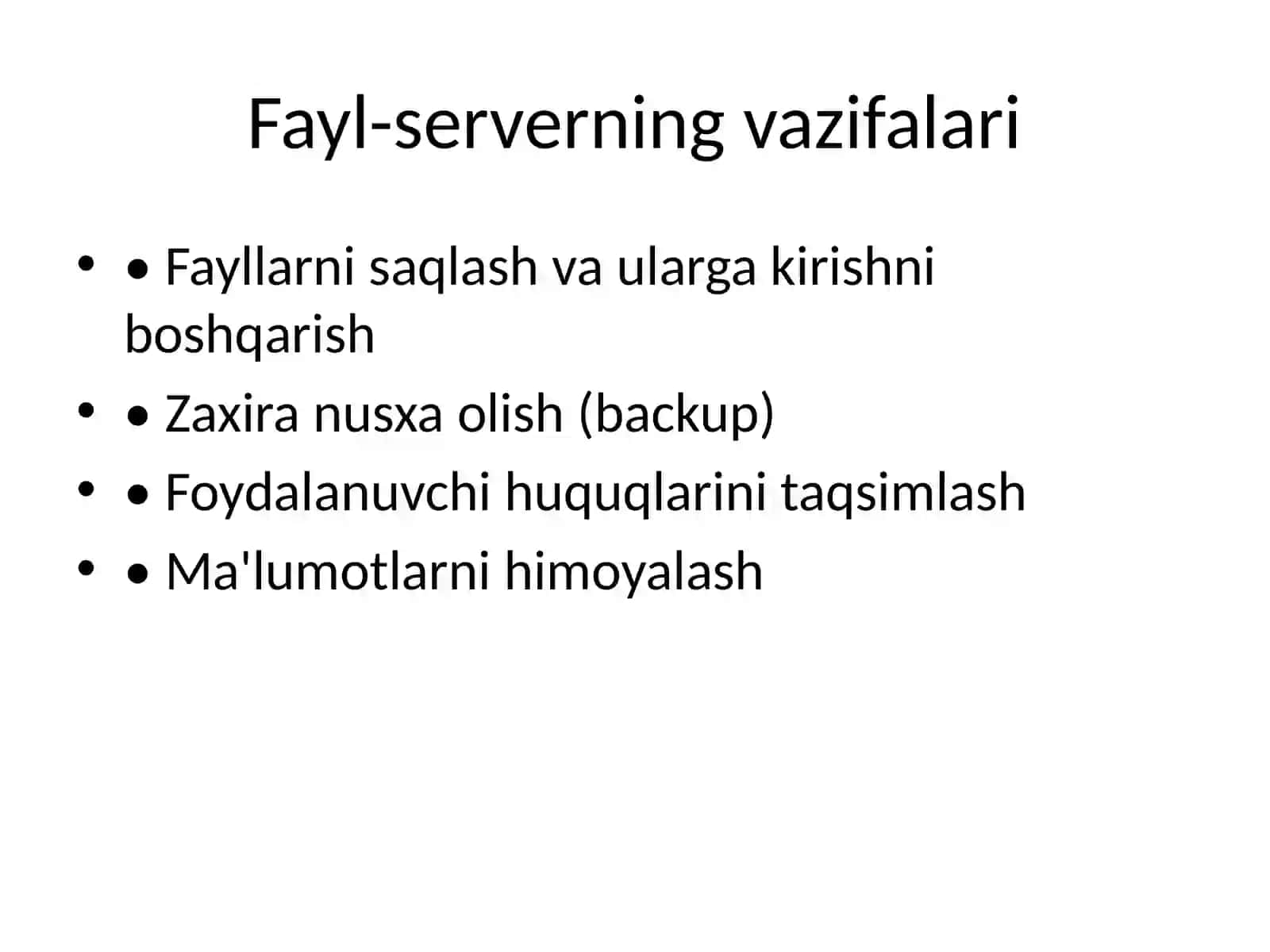 Tarmoq texnologiyalari bo‘yicha taqdimot 3
