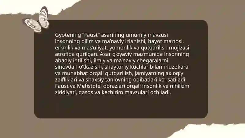 Gyotening “Faust” asari tahlili 3