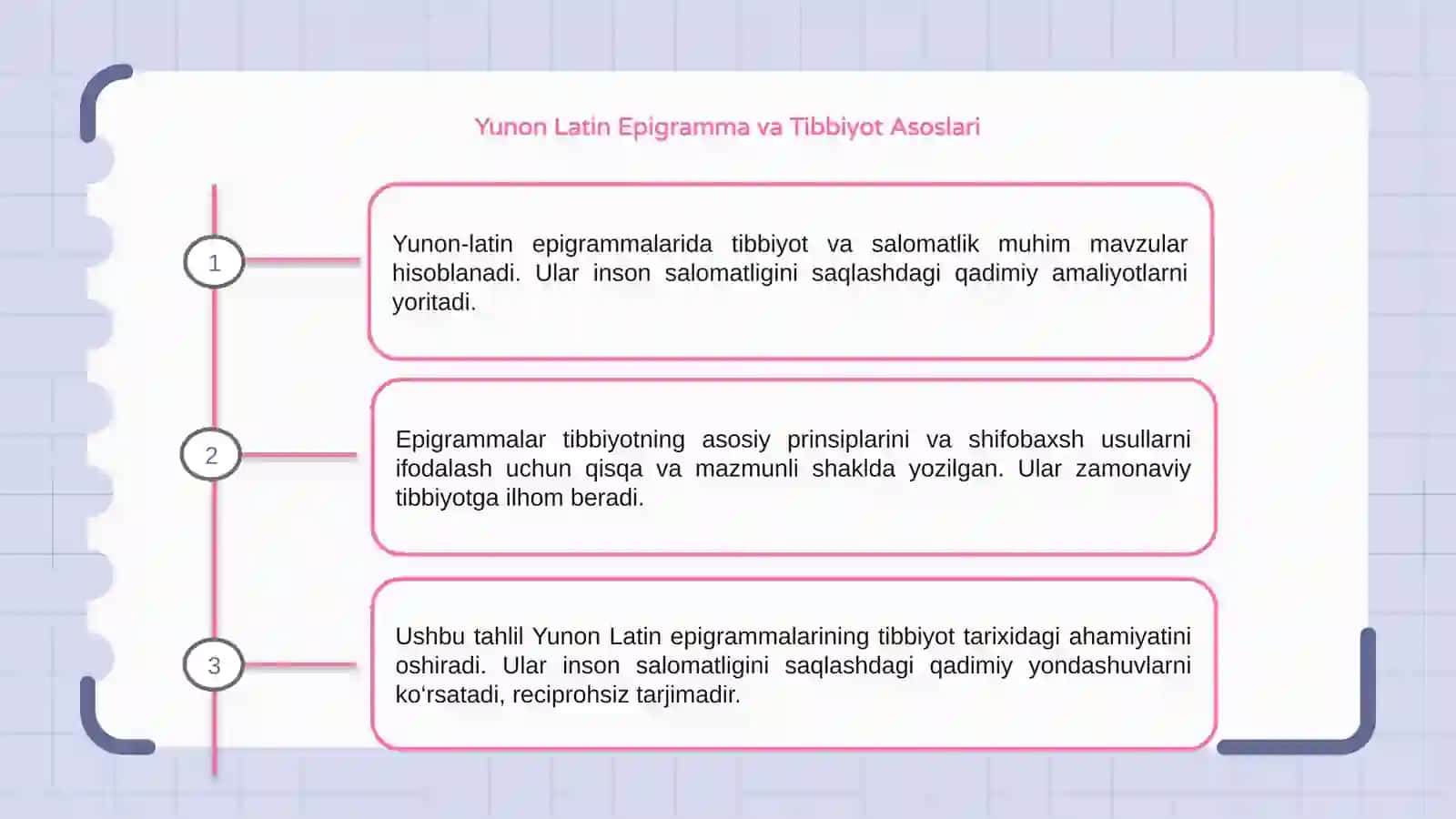 Yunon Latin Epigramma va Tibbiyot Asoslari 3