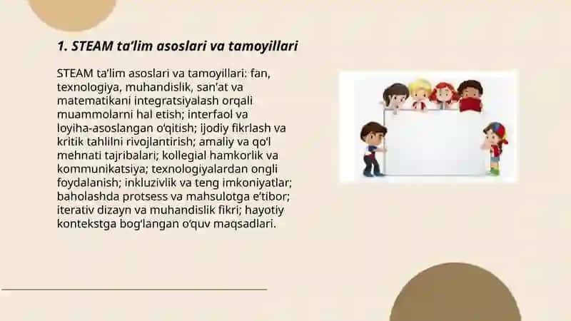 STEAM ta'lim asoslari va tamoyillari 3