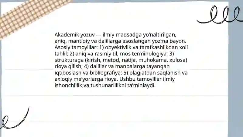 Akademik yozuv 3