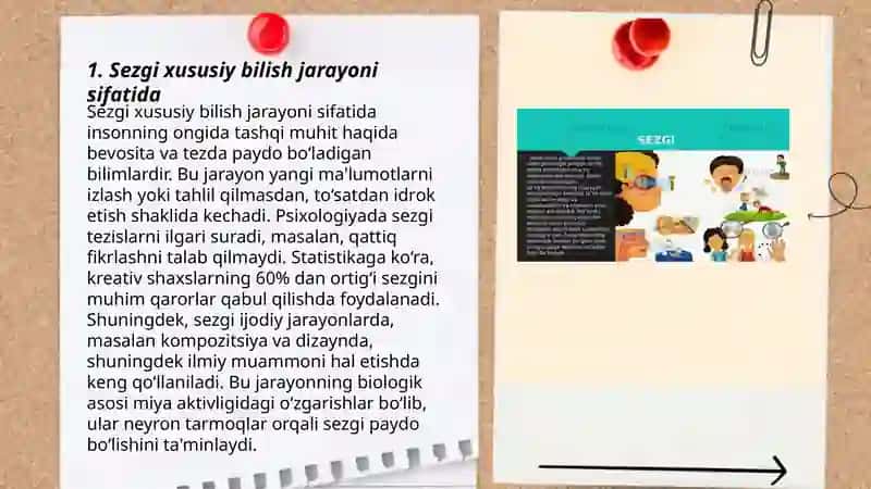 Sezgi xususiy bilish jarayoni asosi sifatida 3