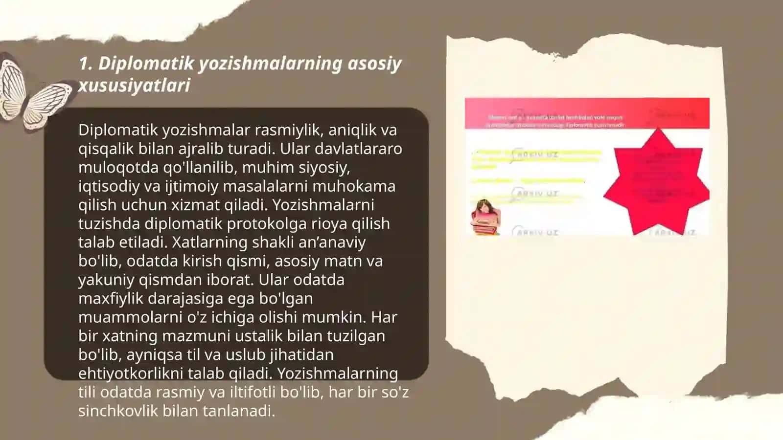 Diplomatik yozishmalarning asosiy xususiyatlari 3