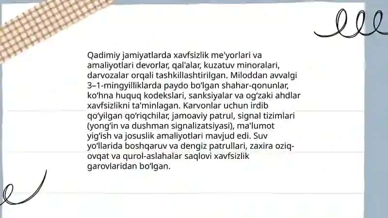 Xavfsizlikni tarixiy taraqqiyoti 3