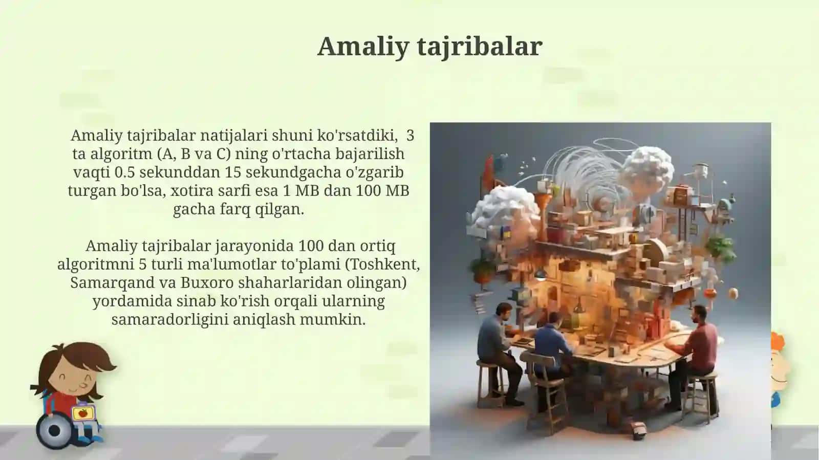 Algoritmlar va ularning xossalarinio'rganishusullari 3
