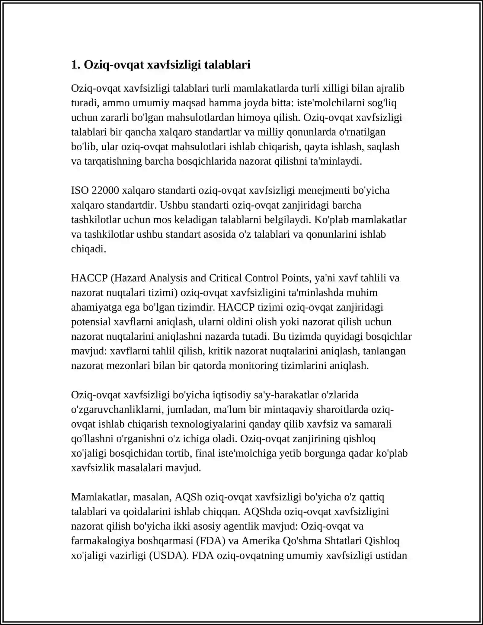 TUPROQA QO’YILADIGAN GIGENIK TALABLAR 3