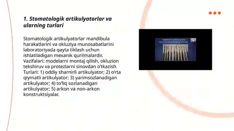 Ortopedik Stomotologiya amaliyotida qo’llaniladigan tibbiy asbob uskunalar 3
