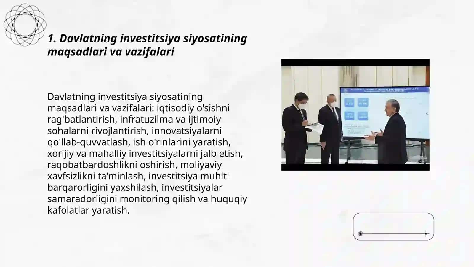 Davlatning investitsiya siyosati 3