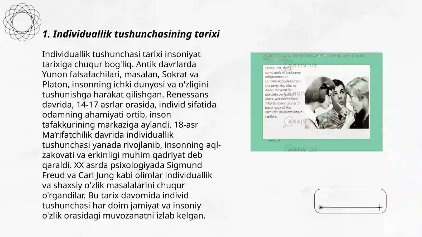 Indivit shaxs individuallik tushunchasi 3