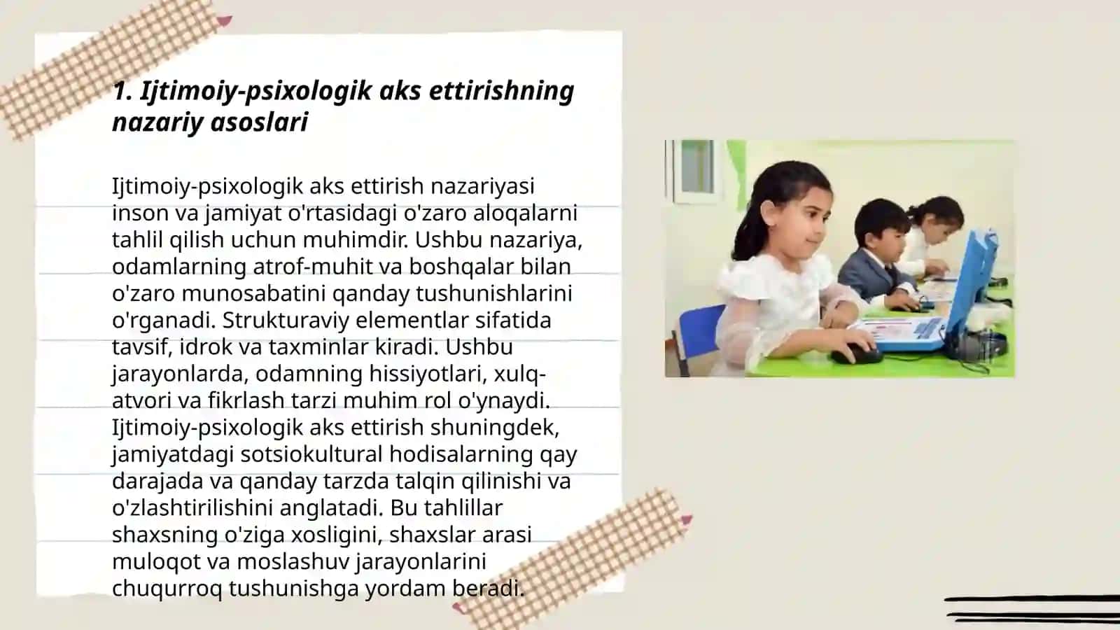 Ijtimoiy-psixologik aks ettirish 3