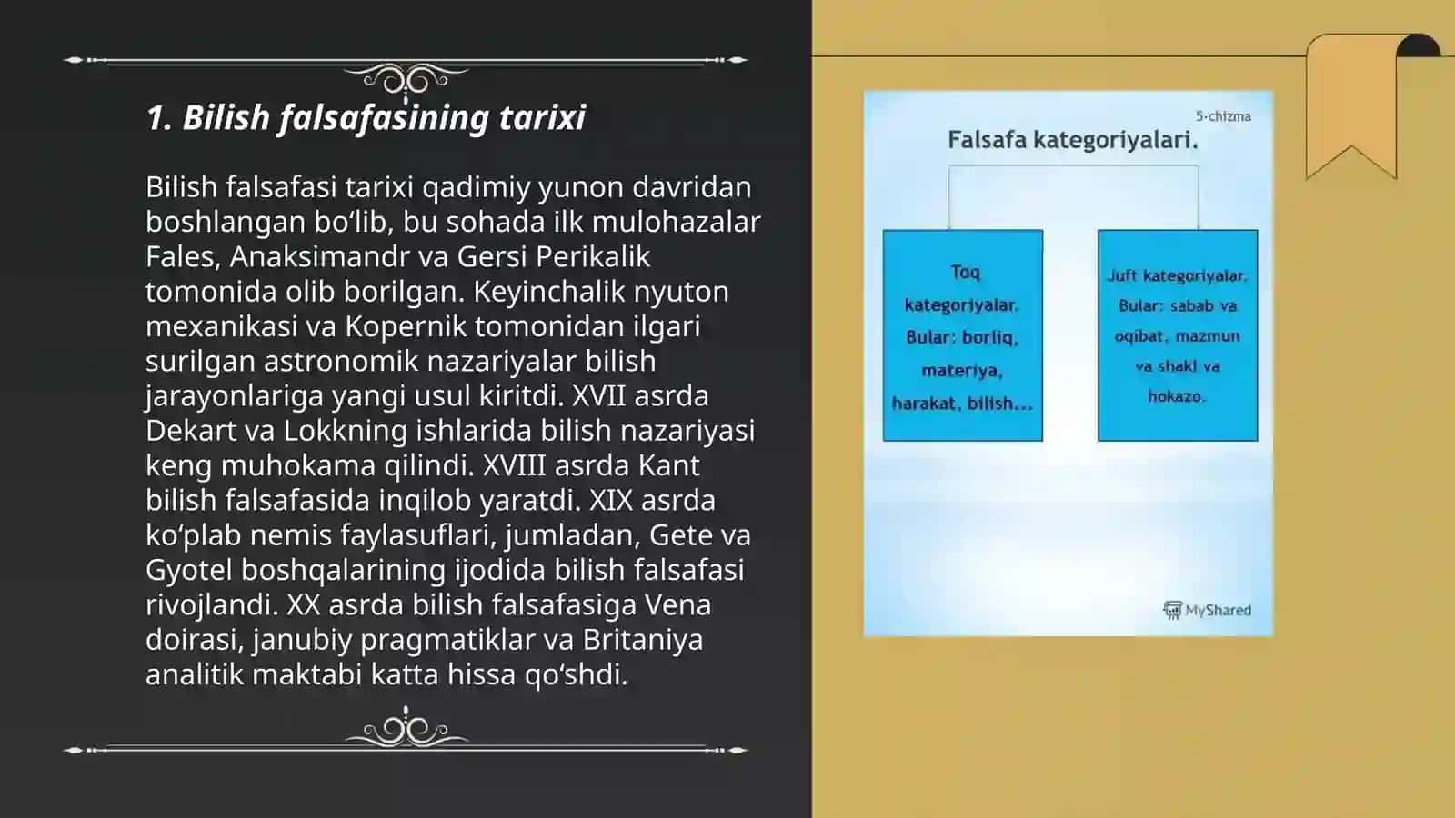 Bilish falsafasi 3