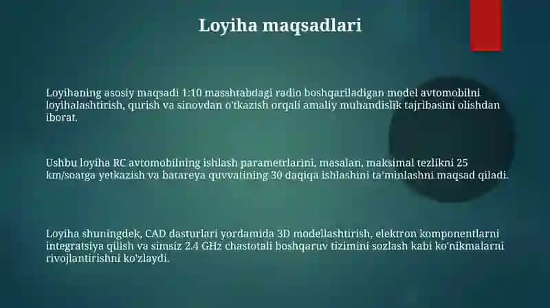 Radio Modeli Mashina Loyihasi 3
