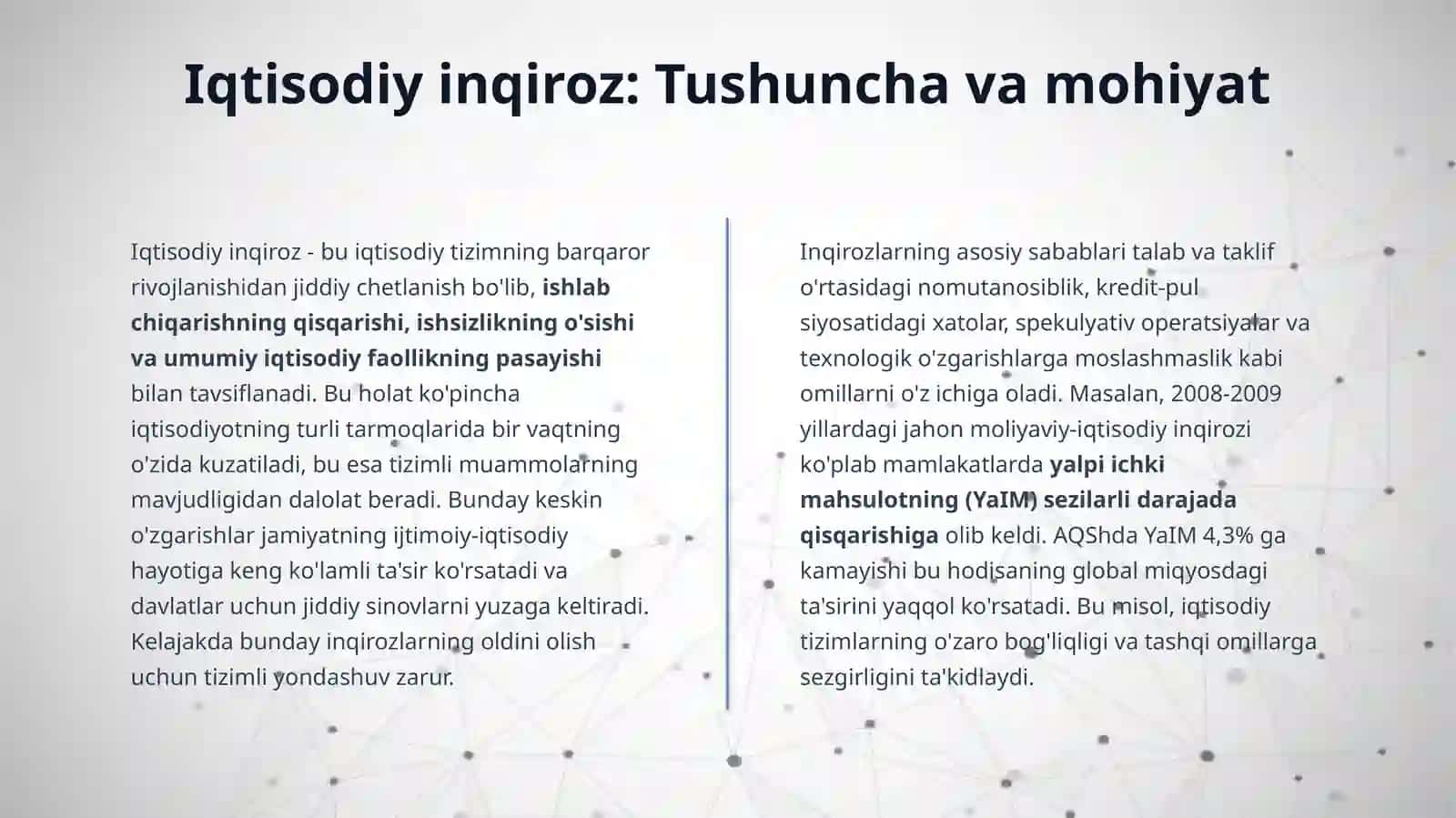 INQIROZLARNING MAZMUNI VA TURLARI 3
