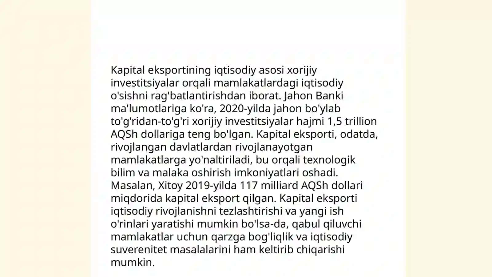 Kapitalni eksport qilish shakllari 3