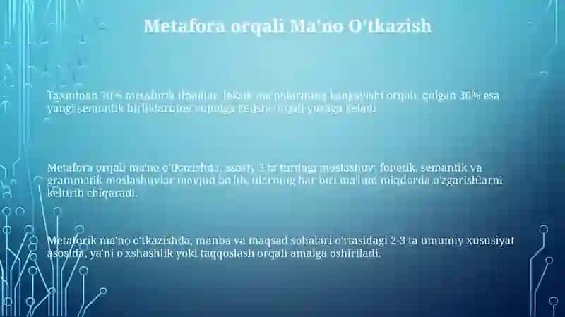 Maʼno koʻchirishning asosiy turlari 3