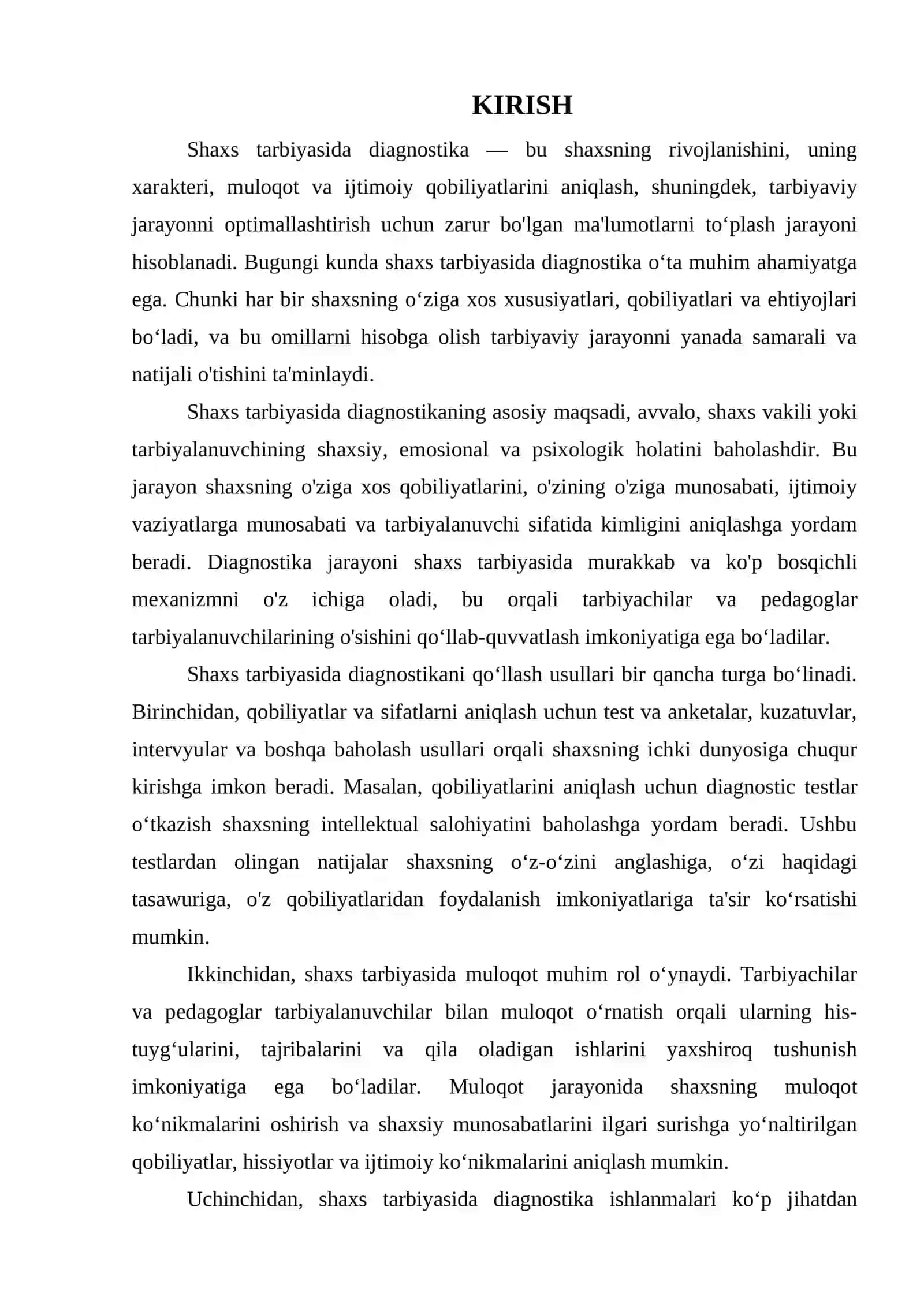 SHAXS TARBIYASIDA DIAGNOSTIKANI QO‘LLASH USULLARI 3