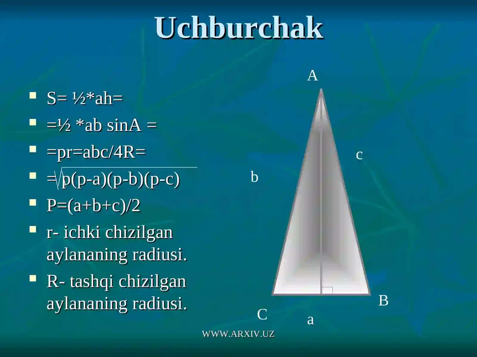 Uchburchaklar 3