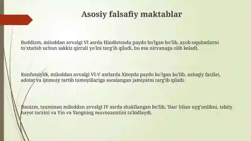 Sharq falsafasi 3