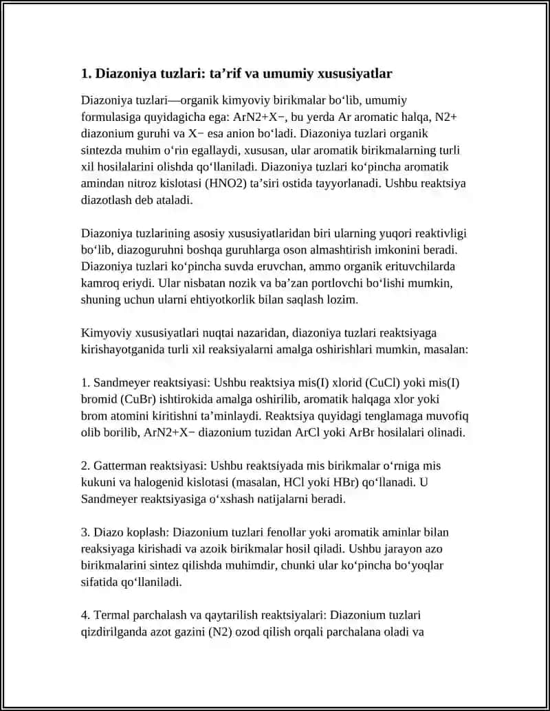 DIAZO- VA AZOBIRIKMALAR 3