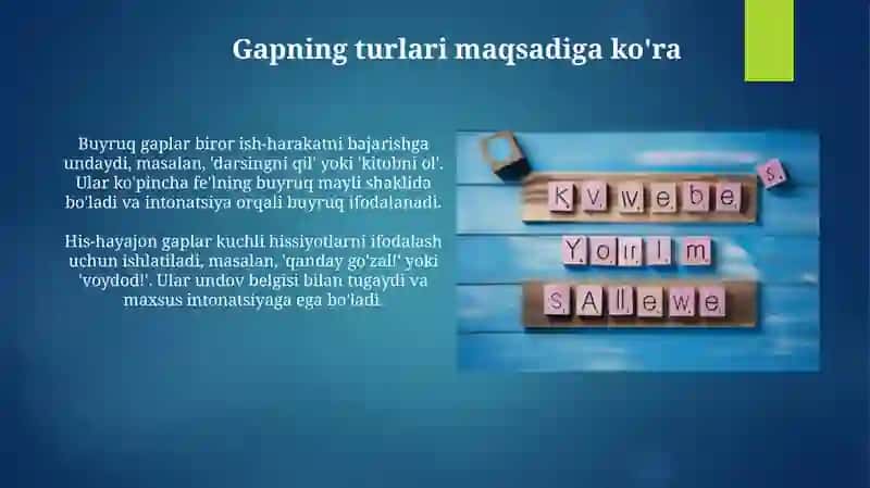 Asosiy sintaktik birliklar. Soʻz birikmasi va gap 3