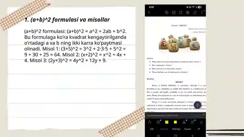 Qisqa koʻpaytirish formulalari 3