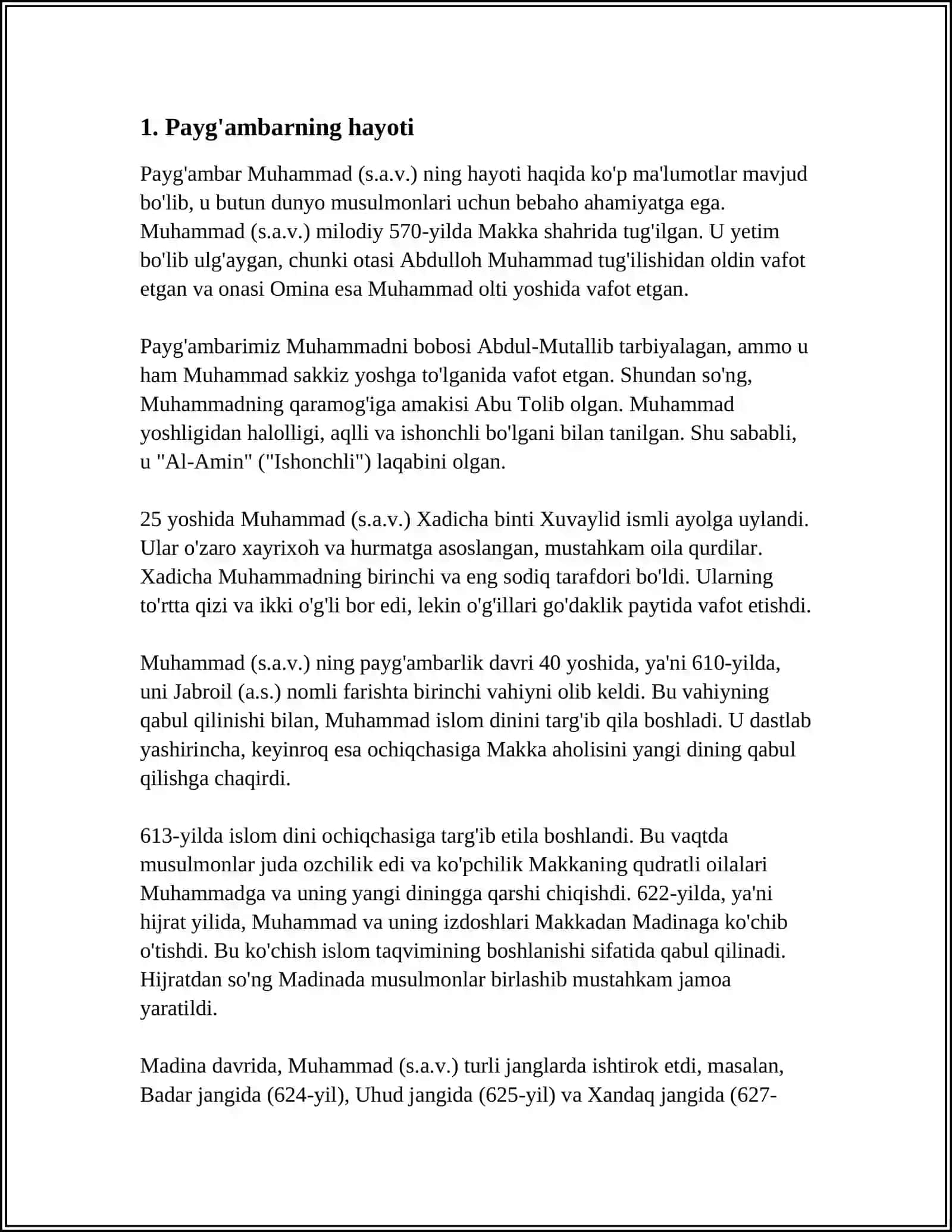 ISLOM DINI KELIB CHIQISH TARIXI 3