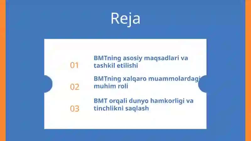 BMT Tashkilotining Asosiy Maqsadlari 3