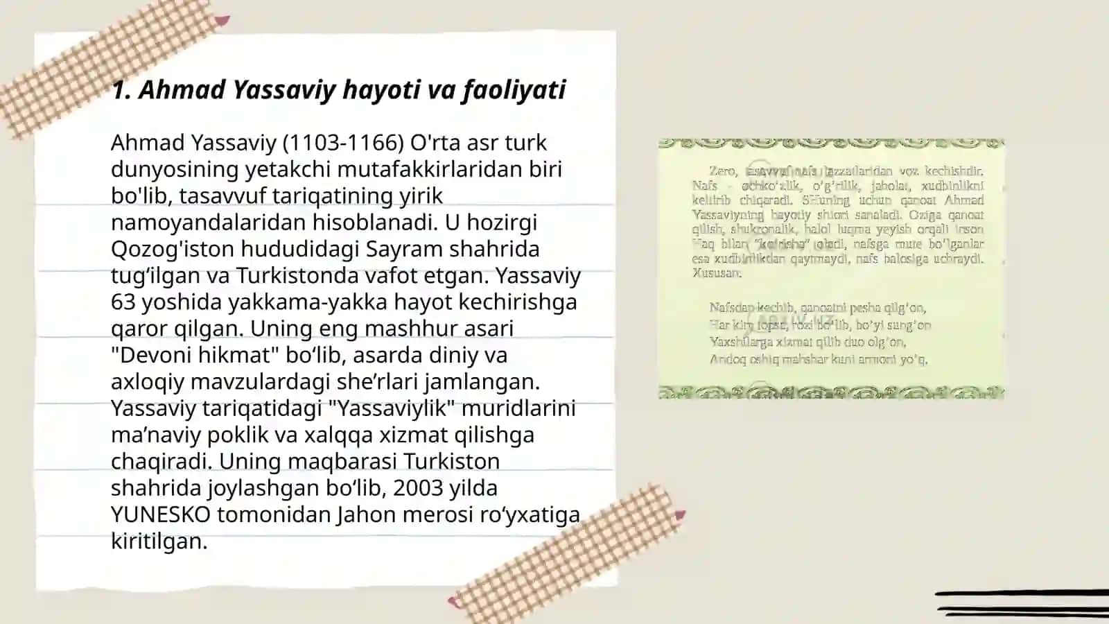 Ahmad Yassaviy tariqoti 3