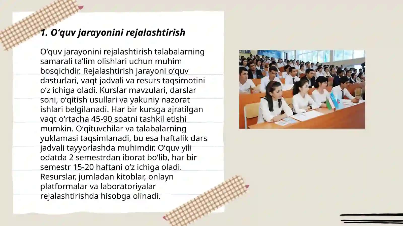 Oʻquv- tarbiya jarayonini loyihalash 3