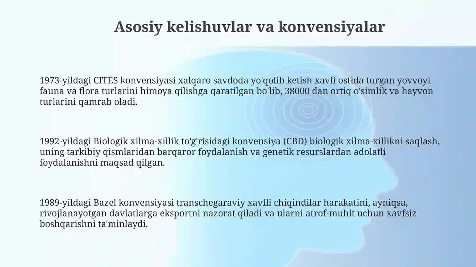 ATROF MUHIT MUHOFAZASI BOYICHA XALQARO BITIM VA KONVENSIYALAR 3