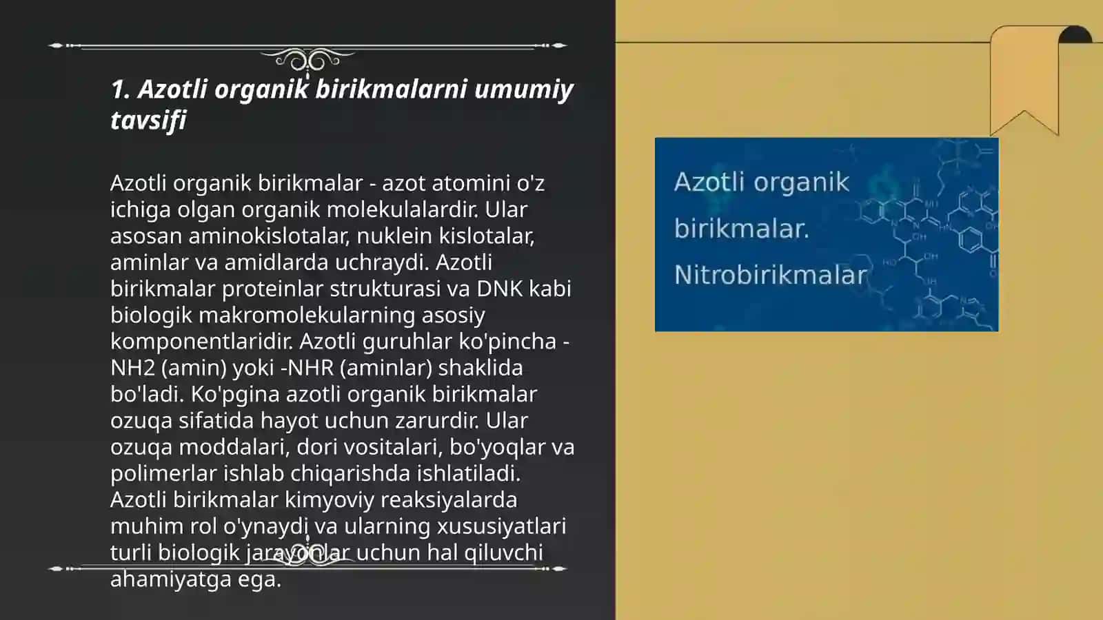 Azotli organik birikmalar 3