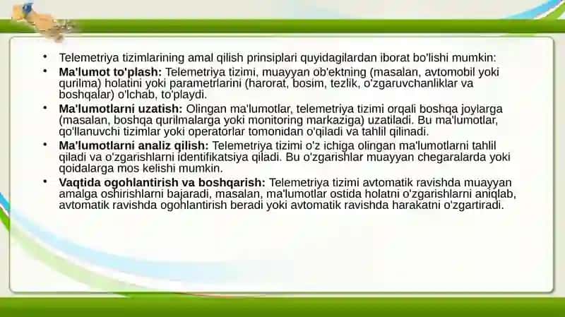 ODDIY TELEMETRIYA TIZIMI 3