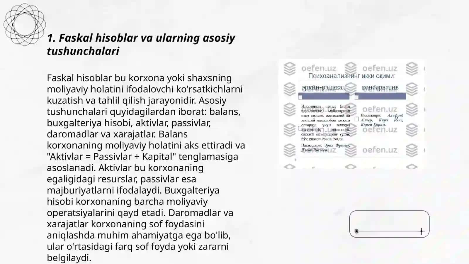 Faskal hisoblar va uning tahlili 3