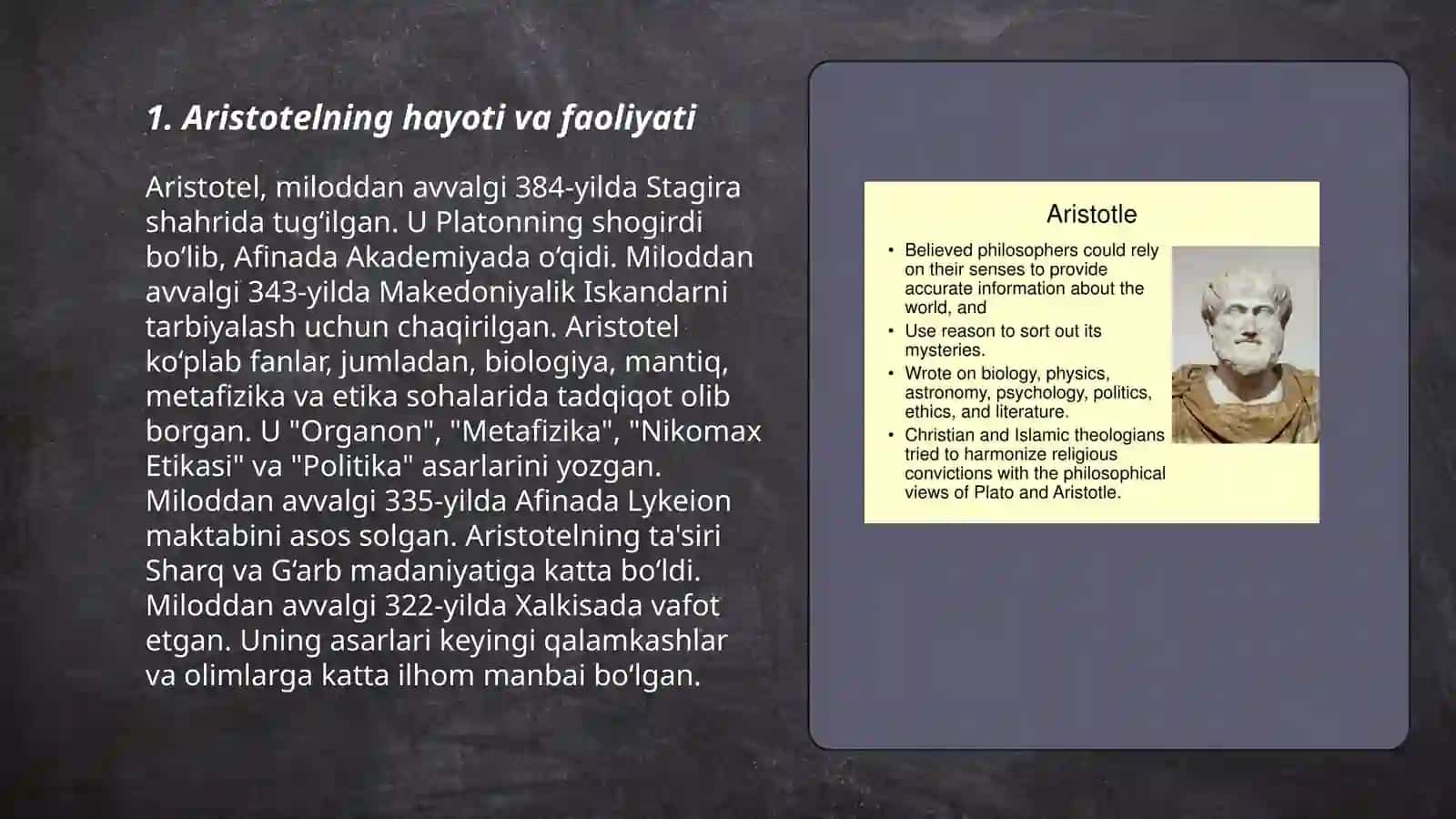 Aristotelning „poetika“ asarini oʻqib oʻrganish 3